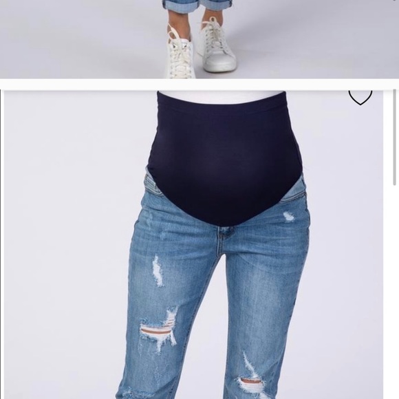 PINKBLUSH distressed maternity jeans - Picture 8 of 8